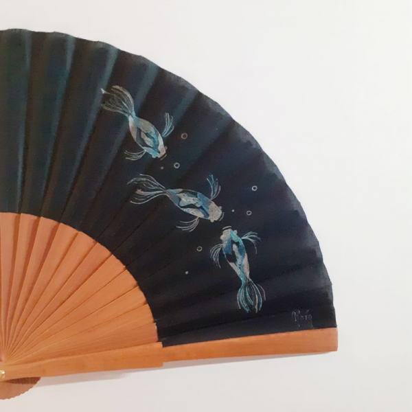 Abanico KOI NEGRO